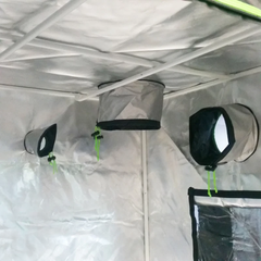 2 Pack 120x120x200cm Diamond Mylar Grow Tents for Indoor Growing-Off Grid Living Supplies