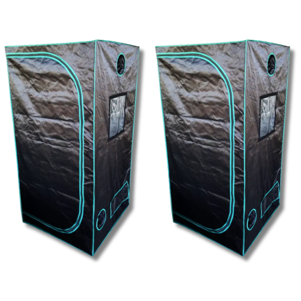 2 Pack 1.2x1.2x2m Mylar Grow Tents for HPS MH LED Setups-Off Grid Living Supplies
