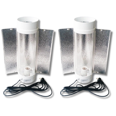 2 Pack 6 Inch 62cm Cool Tube Reflectors for HPS / MH Grow Lights-Off Grid Living Supplies