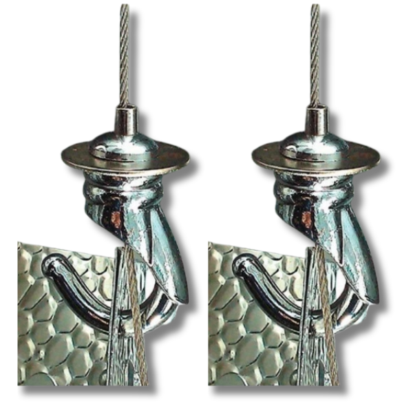 2 Pack Adjustable HangUps Light Hangers - Mojo Cow-Off Grid Living Supplies