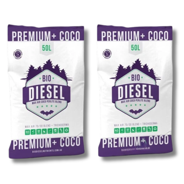 2 Pack Coco Perlite 70/30 Blend Medium 50L - Bio Diesel-Off Grid Living Supplies