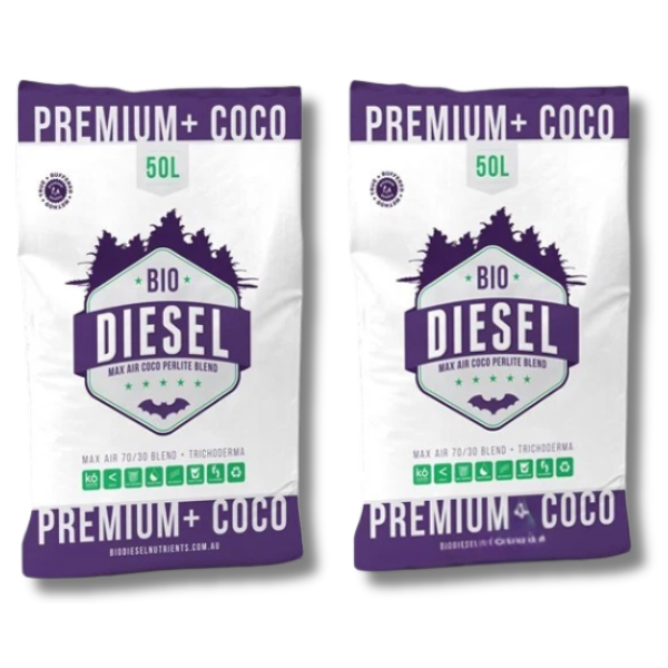 2 Pack Coco Perlite 70/30 Blend Medium 50L - Bio Diesel-Off Grid Living Supplies