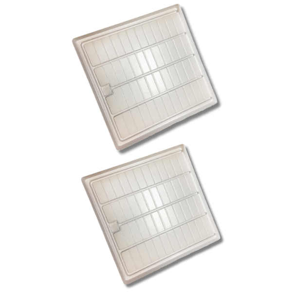 2 Pack Flood Drain Trays 850x850x80mm Hydroponic Plant Grow Bed Nursery-Off Grid Living Supplies