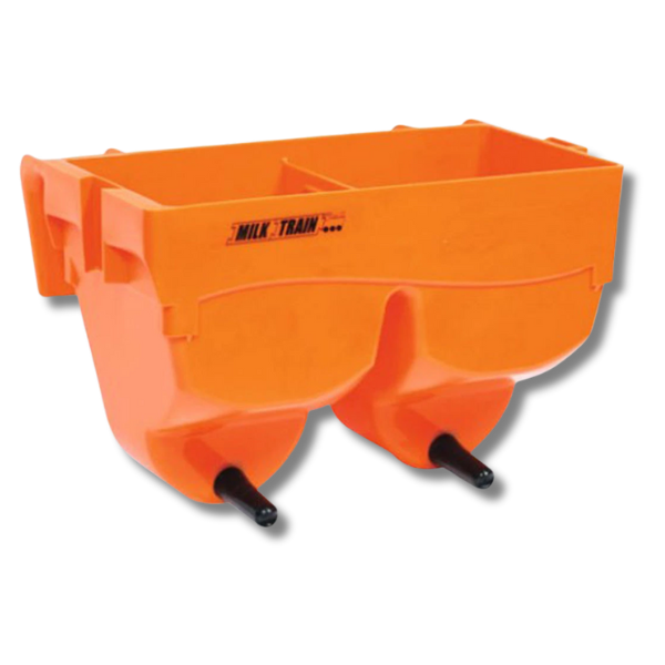 2-Place Rail Feeder for Calf Feeding - Milk Train-Off Grid Living Supplies Australia