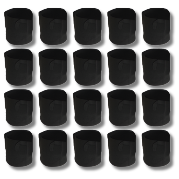 20 Pack 3 Gallon Fabric Felt Grow Pots for Hydroponic Plant Growth-Off Grid Living Supplies