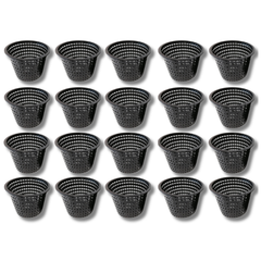 20 Pack 5.75" Grow Net Cups Mesh Pots Aeroponic Hydroponic Use-Off Grid Living Supplies