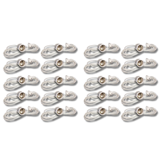 20 Pack Ceramic CFL Grow Light Holders E39 / E40 Base with Hook-Off Grid Living Supplies