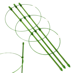 20 Pack Orchid Vine Flower Trellis Plant Support Cage 45cm Anti Rust-Off Grid Living Supplies