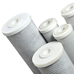 20" x 2.5" Spun Sediment Water Filters x2 with 5uM Carbon Reverse Osmosis Pre-Filter-Off Grid Living Supplies Australia