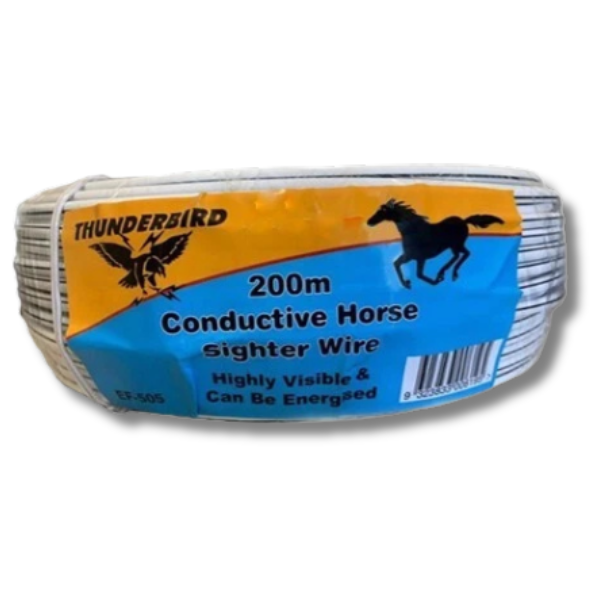 200m Conductive Horse Sighter High Visibility Wire for Equine Electric Fencing-Off Grid Living Supplies Australia