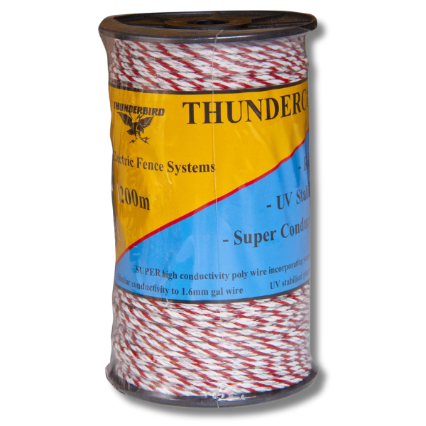 200m Thundercord Electric Fencing Cord - Thunderbird-Off Grid Living Supplies Australia