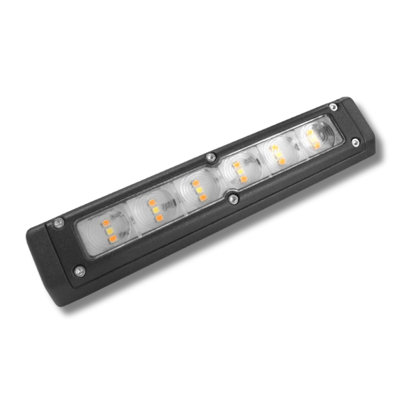 200mm LED Awning Light Black 12V For Caravan & RVs-Off Grid Living Supplies Australia