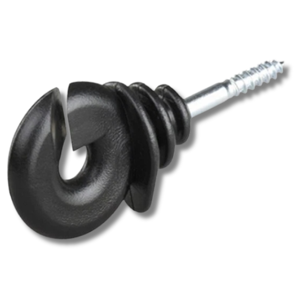 200x Screw-In Wood Post Insulators for Electric Fence Tape, Cord & Wire-Off Grid Living Supplies Australia