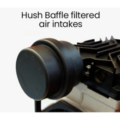 20L Twin Tank 116PSI Silent Oil-Free Portable Electric Air Compressor