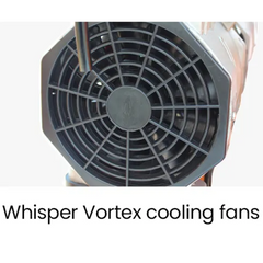 20L Twin Tank 116PSI Silent Oil-Free Portable Electric Air Compressor