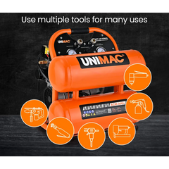 20L Twin Tank 116PSI Silent Oil-Free Portable Electric Air Compressor