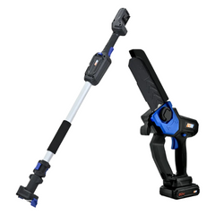 20V Cordless Convertible Mini Pole Saw Kit with Telescopic Handle, Battery & Fast Charger-Off Grid Living Supplies Australia