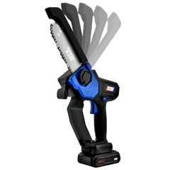 20V Cordless Convertible Mini Pole Saw Kit with Telescopic Handle, Battery & Fast Charger