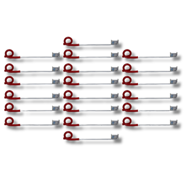 20x 150mm Pigtail Offset Insulators for Wood & Steel Posts-Off Grid Living Supplies Australia