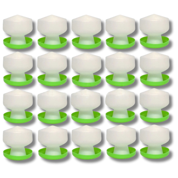 20x 1.3L Poultry & Bird Waterers for Chickens & Ducks-Off Grid Living Supplies Australia