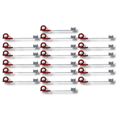 20x 250mm Pigtail Offset Insulators for Wood & Steel Posts-Off Grid Living Supplies Australia