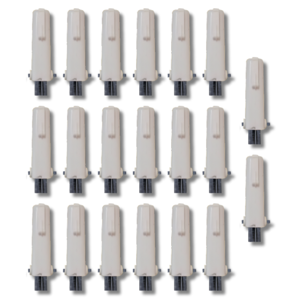 20x Steel Post Long Cap Insulators for Electric Fence - Thunderbird-Off Grid Living Supplies Australia