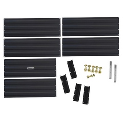 210 x 90 x 30cm Galvanized Steel Garden Bed - Black-Off Grid Living Supplies Australia