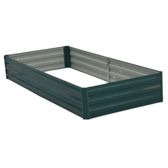 210 x 90 x 30cm Galvanized Steel Garden Bed - Green-Off Grid Living Supplies Australia