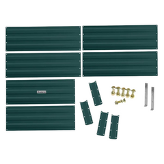 210 x 90 x 30cm Galvanized Steel Garden Bed - Green-Off Grid Living Supplies Australia