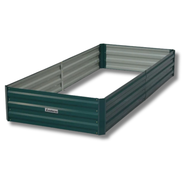 210 x 90 x 30cm Galvanized Steel Garden Bed - Green-Off Grid Living Supplies Australia