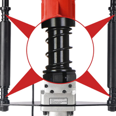 2200W Electric Post Driver with 2 Piling Socket Sleeves