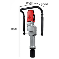 2200W Electric Post Driver with 2 Piling Socket Sleeves