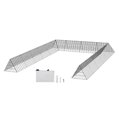 236.2 x 157.5 x 24.2in Portable Chicken Tunnel for Outdoor Use-Off Grid Living Supplies Australia