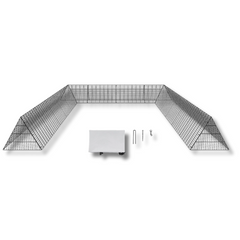 236.2 x 157.5 x 24.2in Portable Chicken Tunnel for Outdoor Use-Off Grid Living Supplies Australia