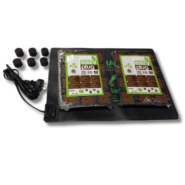 24 Cell Coco Propagation Tray with Heat Mat for Seeding and Germination-Off Grid Living Supplies