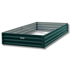 240 x 120 x 30cm Galvanized Steel Garden Bed - Green-Off Grid Living Supplies Australia