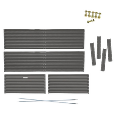 240 x 120 x 57cm Galvanized Steel Garden Bed - Grey-Off Grid Living Supplies Australia