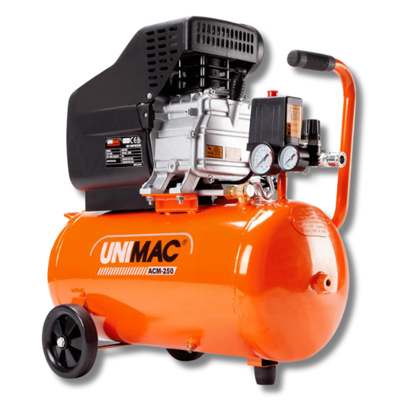 24L 2HP Portable Electric Air Compressor with Direct Drive & 2 Couplers-Off Grid Living Supplies Australia