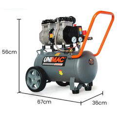 24L 1.5HP Silent Oil-Free Portable Electric Air Compressor