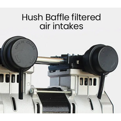 24L 1.5HP Silent Oil-Free Portable Electric Air Compressor