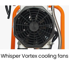 24L 1.5HP Silent Oil-Free Portable Electric Air Compressor