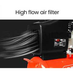 24L 2HP Portable Electric Air Compressor with Direct Drive & 2 Couplers