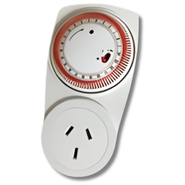 24hr Mechanical Timer Switch 10A 2200W for Grow Lights-Off Grid Living Supplies