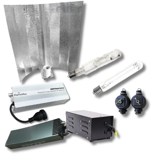 250W / 400W / 600W HPS / MH Grow Light Kit with Magnetic or Digital Ballast and Reflector-Off Grid Living Supplies