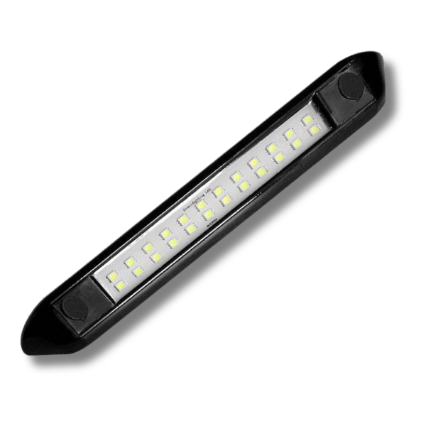 250mm 10 Inch LED Awning Light Black Shell For Caravan & RVs-Off Grid Living Supplies Australia