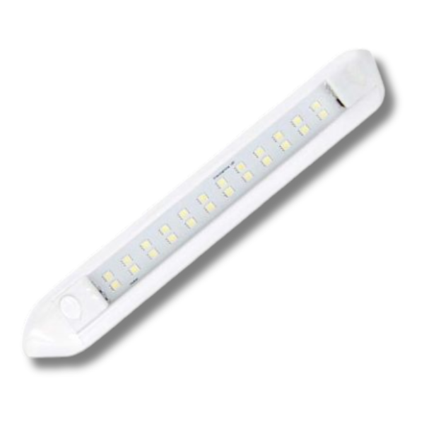 250mm 10 Inch LED Awning Light White Shell For Caravan & RVs-Off Grid Living Supplies Australia