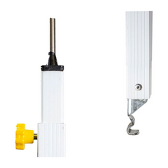25mm / 32mm Curved Powder Alum Awning Rail With Roof Rail & Spigot-Off Grid Living Supplies Australia