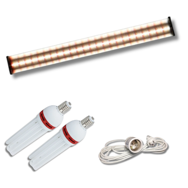 2700K CFL + Full Spectrum LED Blooming Grow Light Kit-Off Grid Living Supplies