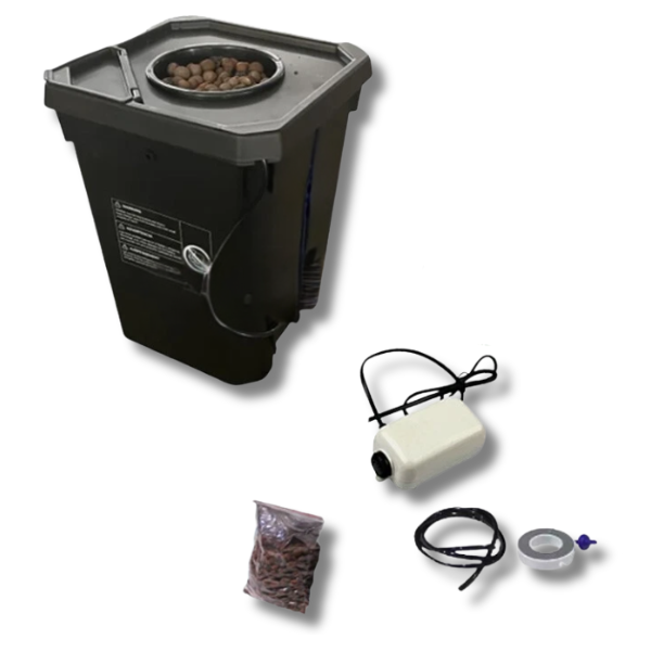 27L DWC Deep Water Culture Square Bucket System for Large Plants-Off Grid Living Supplies