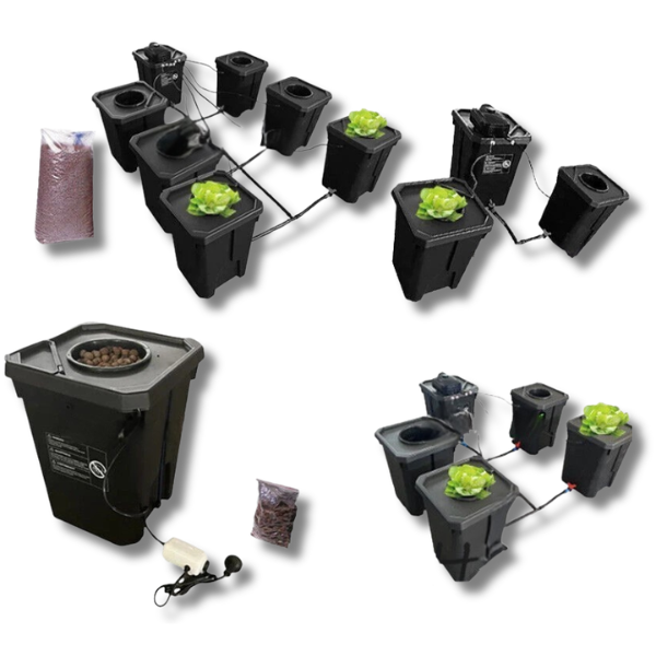 27L DWC Deep Water Culture System Options 1 / 3 / 5 / 7 Pots-Off Grid Living Supplies